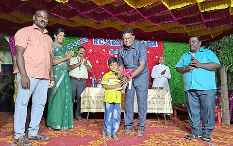 குரங்கு தோப்பு பள்ளியில் முப்பெரும் விழா