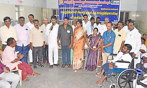கடலூரில் மாற்றுத்திறனாளிகளுக்கான சுயம்வரம் நிகழ்ச்சியை அய்யப்பன் எம்.எல்.ஏ. தொடங்கி வைத்தார்.