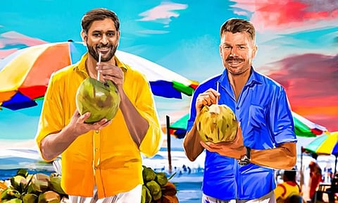 பாரம்பரிய உடையில் வார்னர்- டோனி.. வைரலாகும் டெல்லி அணியின் தமிழ் டுவிட்