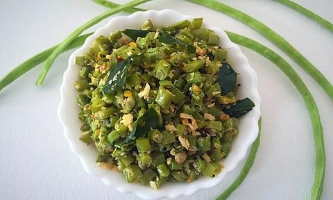 கமகமக்கும் காராமணிக்காய் பொரியல்