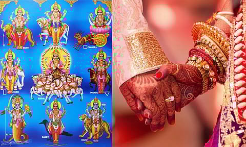 நவகிரக அமைப்பை வைத்து யாருக்கு காதல் திருமணம் அமையும் என்று அறியலாம்...