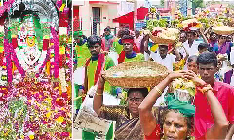 திருப்பத்தூர் பூமாயி அம்மன் கோவில் பூச்சொரிதல் விழா