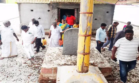 கண்ணமங்கலம் கோவில்களில் இந்து சமய அறநிலையத்துறை அதிகாரிகள் திடீர் ஆய்வு