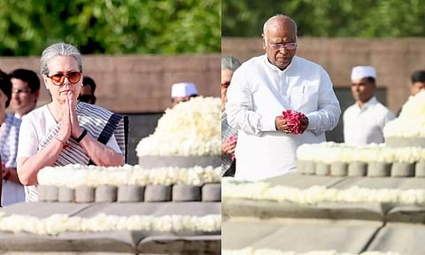 ராஜீவ் காந்தியின் 32வது நினைவு தினம்- சோனியா காந்தி, மல்லிகார்ஜூன கார்கே அஞ்சலி