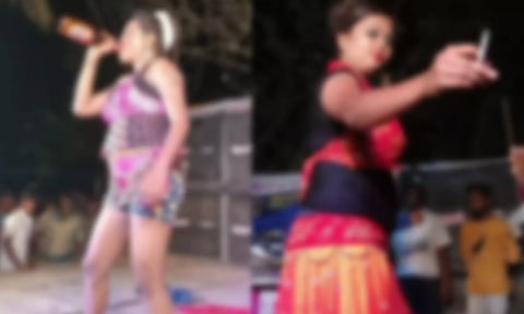 திருவிழாக்களில் அரங்கேறும் அத்துமீறல்- கையில் சிகரெட், பீர் பாட்டிலுடன் பெண்கள் ஆபாச நடனம்