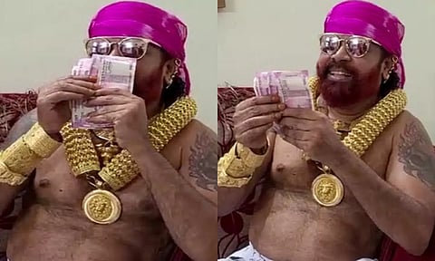 2 ஆயிரம் ரூபாய் நோட்டை வைத்து வீடியோ வெளியிட்ட வரிச்சியூர் செல்வம்