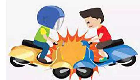 மோட்டார் சைக்கிள் நேருக்கு நேர் மோதல்