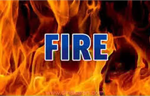 வியாபாரியின் வீடு தீப்பிடித்து எரிந்தது