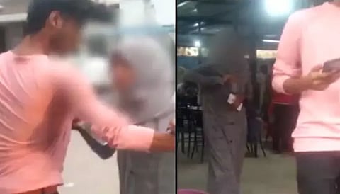 இஸ்லாமிய பெண்ணுடன் உணவு சாப்பிட்டதால் ஆத்திரம்- இளைஞர் மீது மர்ம நபர்கள் தாக்குதல்