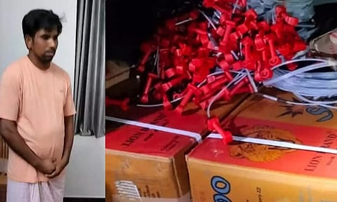 காசர்கோடு அருகே 2800 கிலோ ஜெலட்டின் குச்சிகள், பயங்கர வெடிமருந்துகள் பறிமுதல்