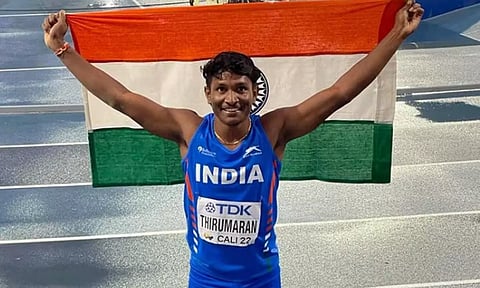 சர்வதேச டிரிபிள் ஜம்பில் தமிழக வீரர் தங்கம் வென்றார்