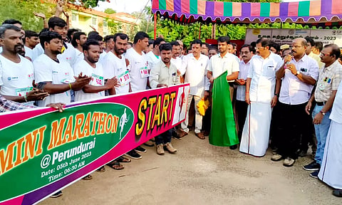 உலக சுற்றுச்சூழல் தினத்தையொட்டி மினிமாரத்தான் போட்டி