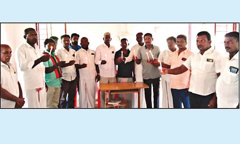 ரெயில் விபத்தில் இறந்தவர்களுக்கு புதிய தமிழகம் சார்பில் அஞ்சலி செலுத்தப்பட்டது.