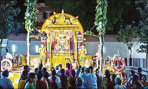 கும்பகோணம் சக்கரபாணி சாமி கோவில் தெப்ப உற்சவம்