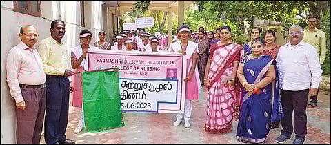 பேரணி நடந்தபோது எடுத்த படம்.