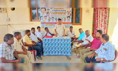 ஆலோசனை கூட்டம் நடைபெற்ற காட்சி.