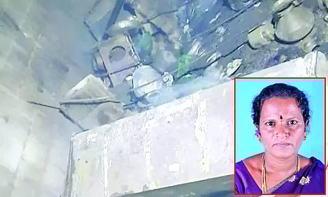 கியாஸ் சிலிண்டர் வெடித்து முன்னாள் பெண் கவுன்சிலர் பலி