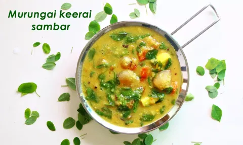 சத்தான சுவையான முருங்கைக்கீரை சாம்பார்