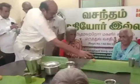 &nbsp;செல்வராஜ்.எம்.எல்.ஏ., கலந்து கொண்டு  அன்னதானத்தை தொடங்கி வைத்த காட்சி.