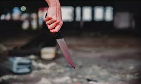 பெயிண்டரை கத்தியால் வெட்டிய திருடர்கள்