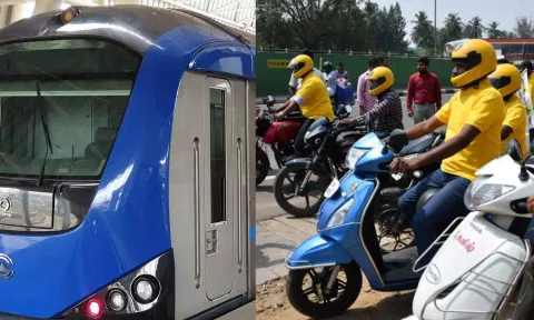 மெட்ரோ ரெயில் நிலையங்களில் 'பைக் டாக்சி' சேவை நிறுத்தம்