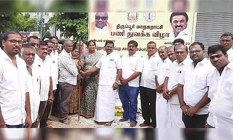 &nbsp;பூமிபூஜை விழா நடைபெற்ற காட்சி.