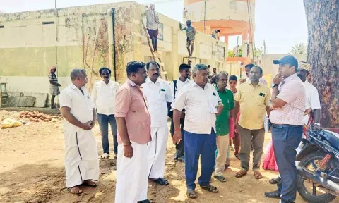 வளர்ச்சி திட்டப்பணிகளை கலெக்டர் தீபக் ஜேக்கப் ஆய்வு செய்தார்.