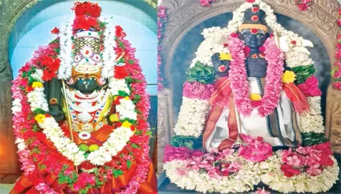 கோப்பணம்பாளையம் பரமேஸ்வரர் ஆலயத்தில் உள்ள பாலமுருகன், பேட்டை பகவதி அம்மன் கோவிலில் உள்ள முருகன் சிறப்பு அலங்காரத்தில் இருந்தபோது எடுத்த படம்.