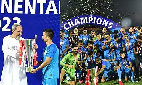 இன்டர்கான்டினென்டல் கோப்பை வென்ற இந்திய கால்பந்து அணிக்கு ரூ.1 கோடி பரிசு- ஒடிசா முதல்வர் அறிவிப்பு