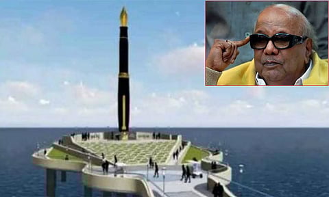 கருணாநிதியின் பேனா நினைவுச் சின்னத்துக்கு மத்திய அரசு அனுமதி- விரைவில் பணிகள் தொடங்கும்