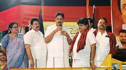 கிருஷ்ணகிரியில் தி.மு.க அரசின் சாதனை விளக்க பிரசார கூட்டம்