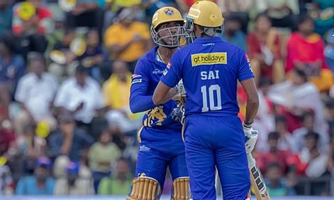 சாய் சுதர்சன் விளாசல் - திண்டுக்கல் வெற்றி பெற 207 ரன்களை நிர்ணயித்தது கோவை