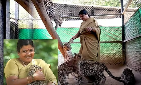 கர்நாடகா பூங்காவில் 100 சிறுத்தை குட்டிகளுக்கு தாயாக மாறிய பெண்