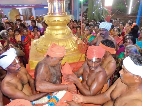 கொடியேற்றம் நடந்தபோது எடுத்தபடம்.