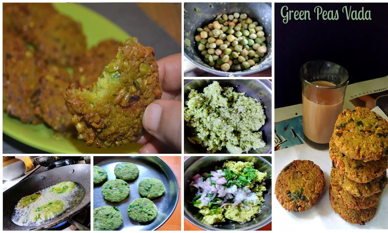 சூப்பரான ஸ்நாக்ஸ் பச்சை பட்டாணி வடை