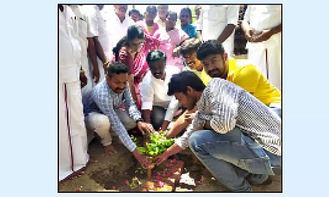 ரெயில் நிலைய விரிவாக்க பணி தொடக்க விழா