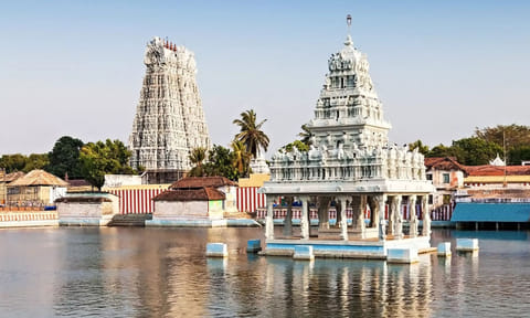 சுசீந்திரம் கோவிலில் பிரதோசத்தையொட்டி நடந்த சாமி ஊர்வலத்தில் வாகனம் சரிந்ததால் பரபரப்பு