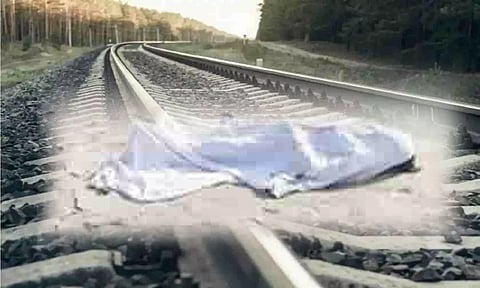 தண்டவாளத்தில் ஆண் பிணம்