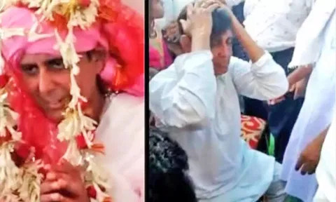 கடைசி நேரத்தில் குட்டு அம்பலம்: 'விக்' வைத்து மறைத்து திருமணம் செய்ய முயன்ற மணமகனுக்கு சரமாரி அடி-உதை