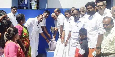 குடிநீர் சுத்திகரிப்பு நிலையத்தை திறந்து வைத்த எம்.எல்.ஏ.