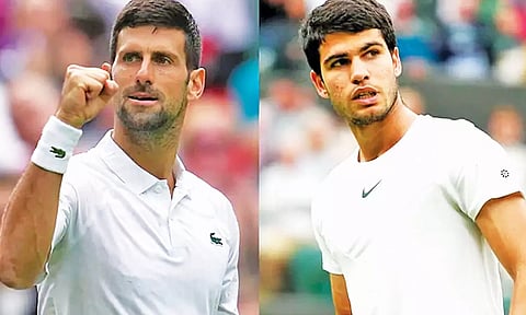 விம்பிள்டன் இறுதிப்போட்டி ஜோகோவிச் ஆதிக்கத்தை அல்காரஸ் தடுப்பாரா?