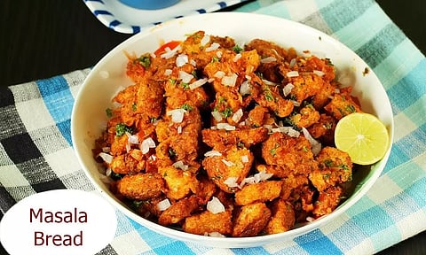 வீட்டிலேயே செய்யலாம் ரோட்டு கடை பிரெட் மசாலா