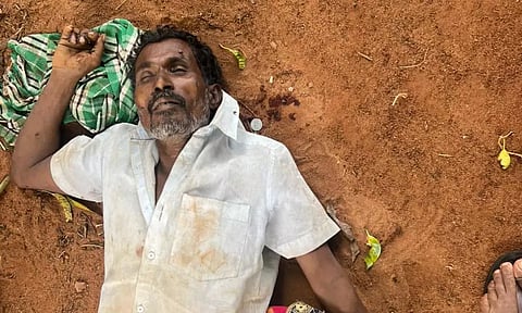 தேனி அருகே யானை மிதித்து தாக்கியதில் காவலாளி மரணம்