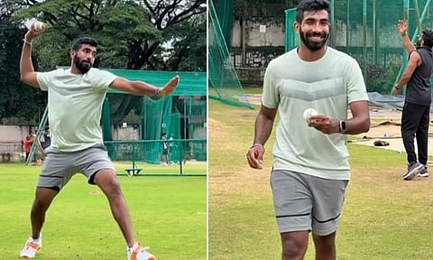 நாயகன் மீண்டும் வரான்.. பயிற்சி செய்யும் போட்டோவை வெளியிட்ட பும்ரா.. ரசிகர்கள் உற்சாகம்