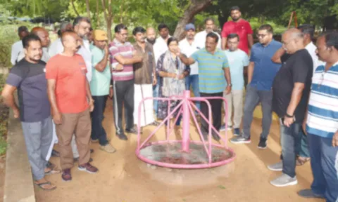 மாலைமலர் செய்தி எதிரொலி வேப்பமூடு மாநகராட்சி பூங்காவில் மேயர் மகேஷ் இன்றுஅதிரடி ஆய்வு
