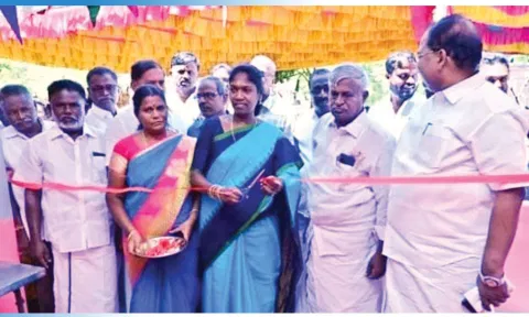 புதிய ரேசன் கடை- கலையரங்கம் கட்டிடம் திறப்பு