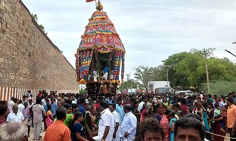 திருப்பைஞ்சீலி நீலிவனநாதர் கோவில் ஆடிப்பூர தேரோட்டம்