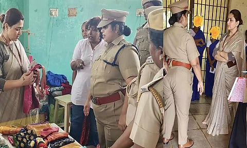 புழல் பெண்கள் ஜெயிலில் குஷ்பு திடீர் ஆய்வு- கைதிகளுக்கு அறிவுரை வழங்கி ஆறுதல்