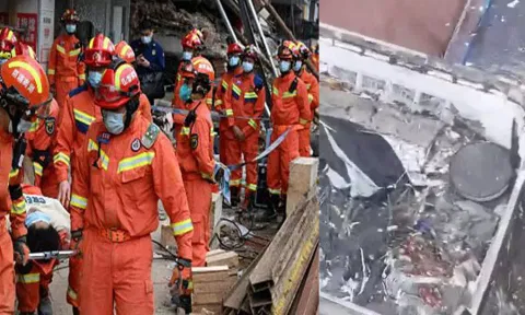 சீனா பள்ளியில் உடற்பயிற்சி கூட மேற்கூரை இடிந்து 10 பேர் பலி