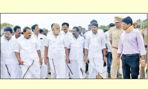 முதல்-அமைச்சர் வருகை: முன்னேற்பாடு பணிகள் குறித்து அமைச்சர்கள் ஆய்வு